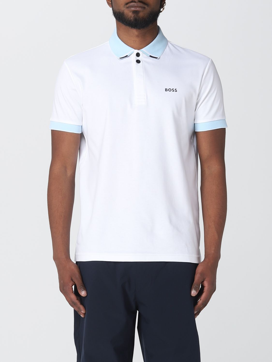 Polo Shirt Men color White