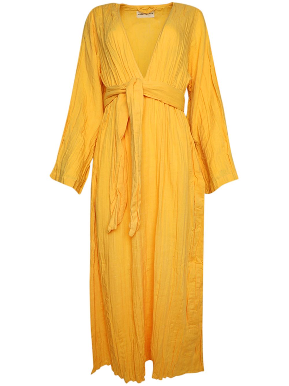 Blair V-neck cotton maxi dress - Orange