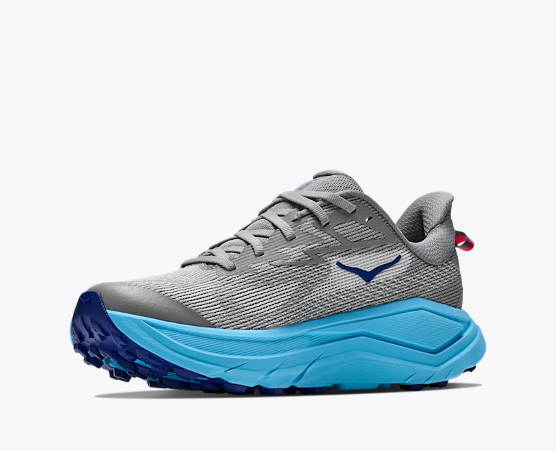 HOKA Women's Challenger 8 Shoes in Galactic Grey/Soaring Blue