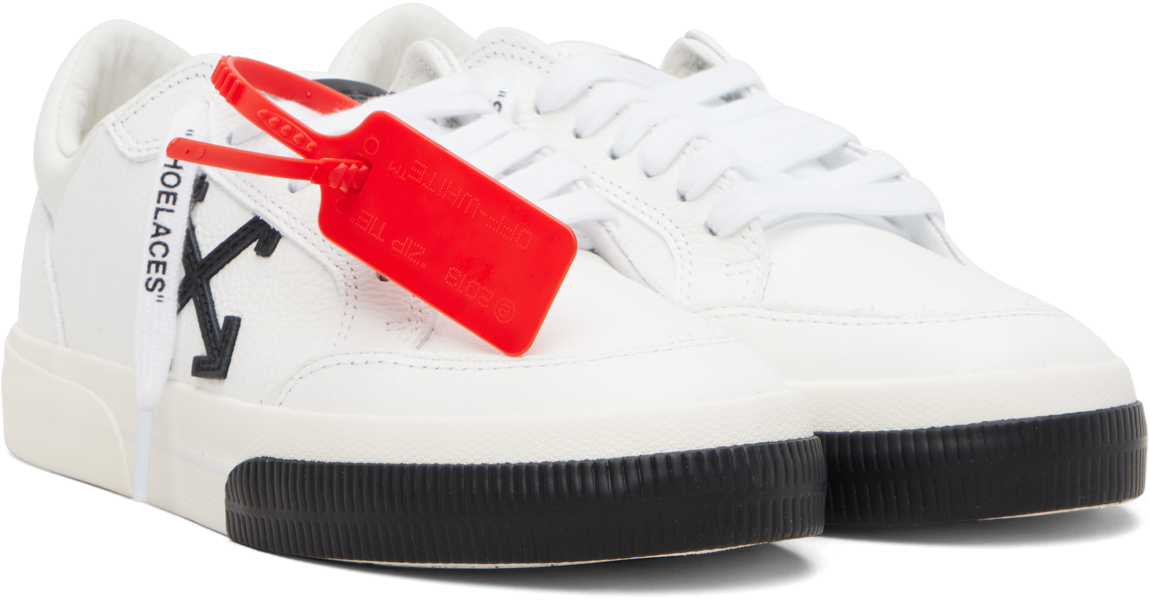White Vulcanized Low Sneakers