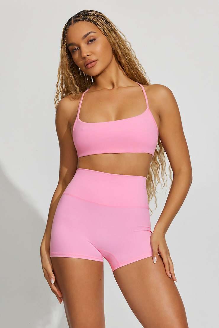 Active Y-Back Bra - Pink - Women Clothing