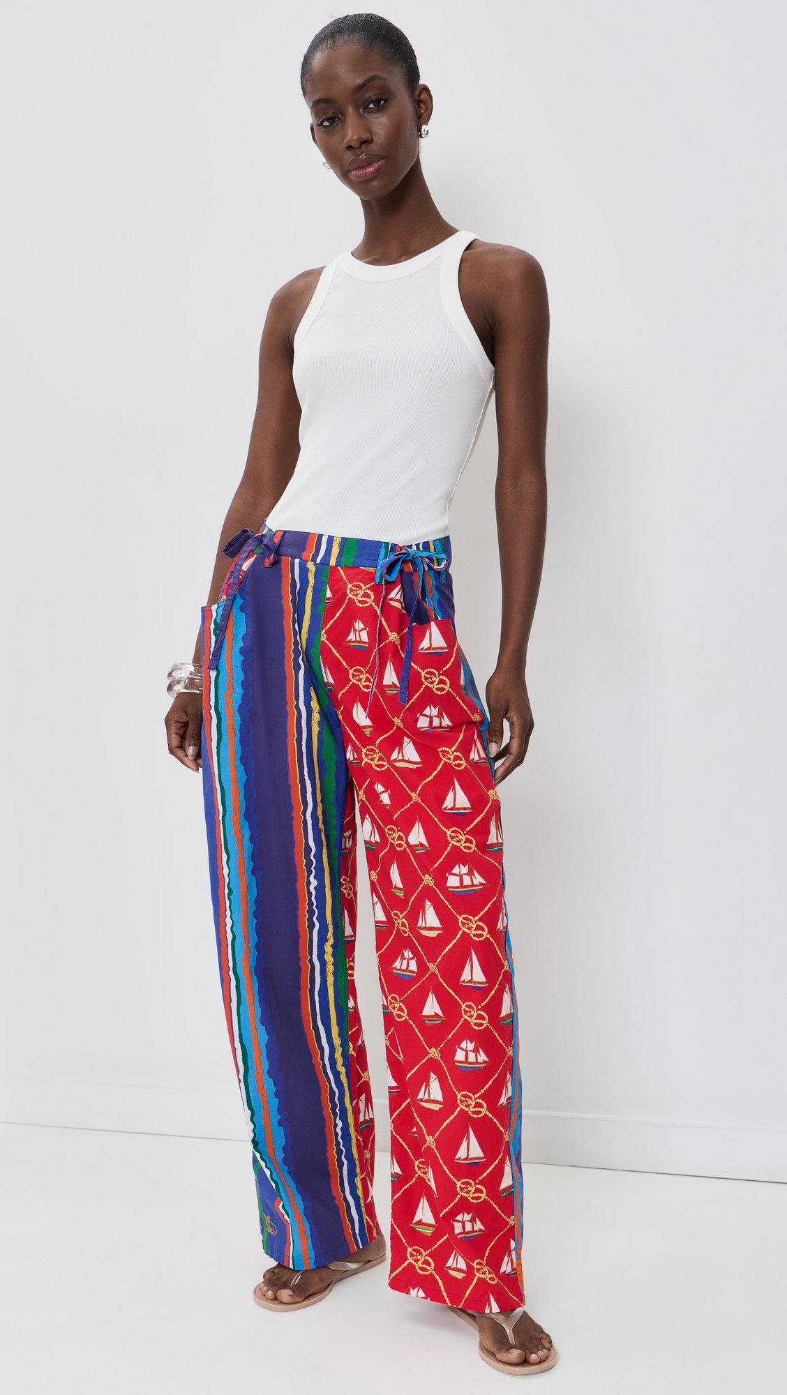 Mixed Move and Groove Snap Pants Variegated Stripe