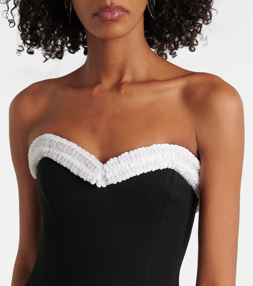 Simkhai Augusta embellished bustier dress
