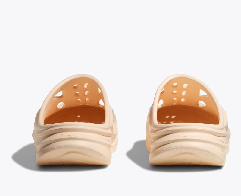 HOKA Ora Recovery Mule Shoes in Vanilla/Vanilla