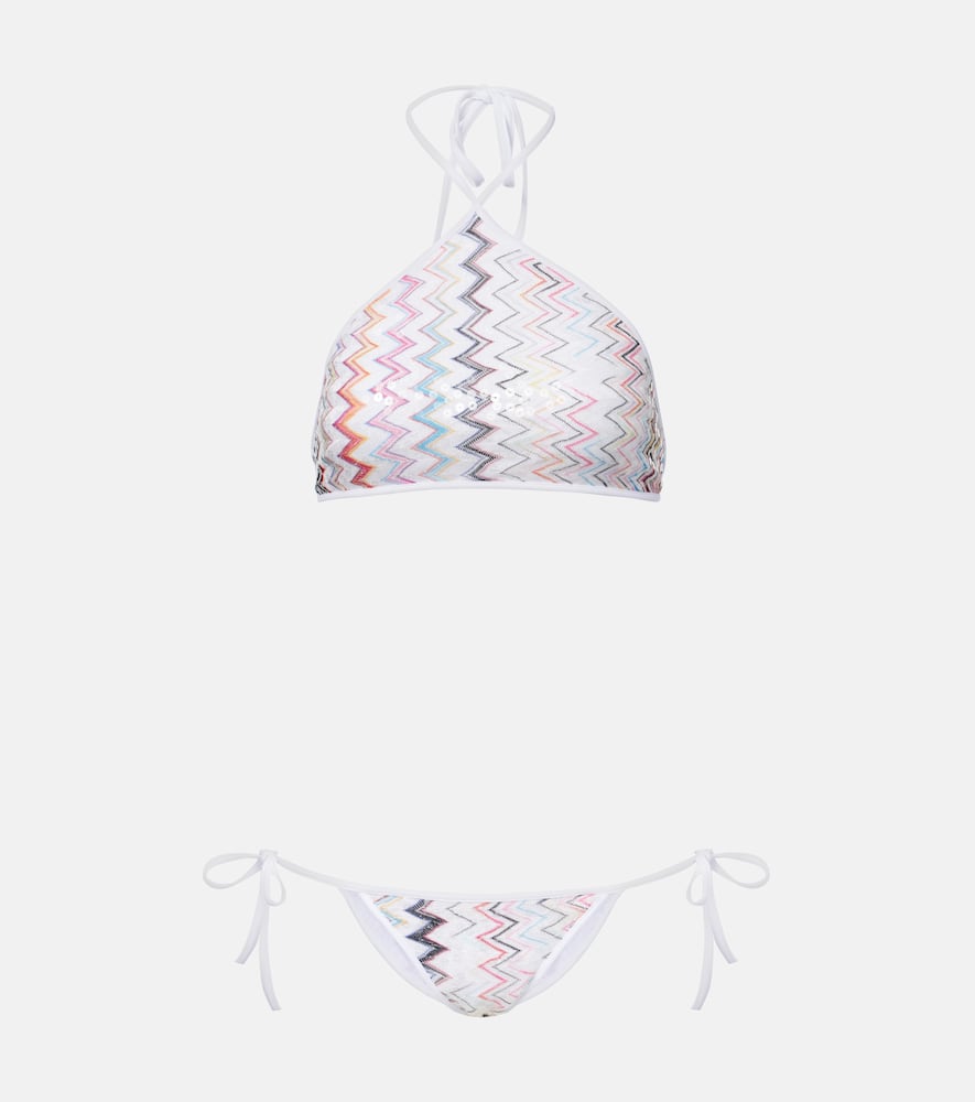 Missoni Zigzag halterneck bikini