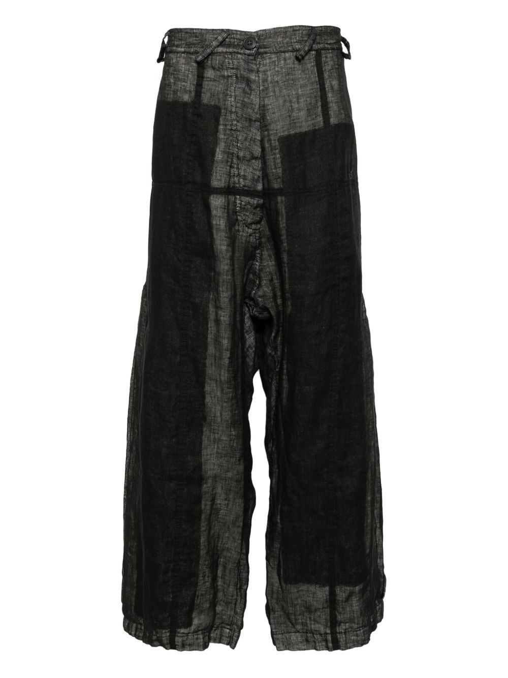 Rundholz linen trousers - Black