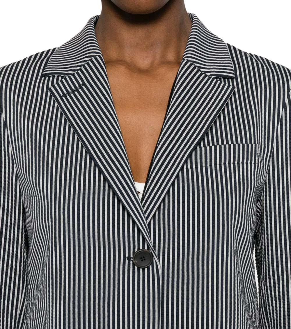 Cotton Blend Blazer Jacket