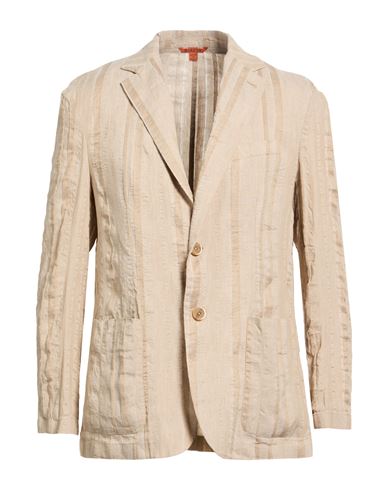 Man Blazer Sand Size 40 Linen, Cotton