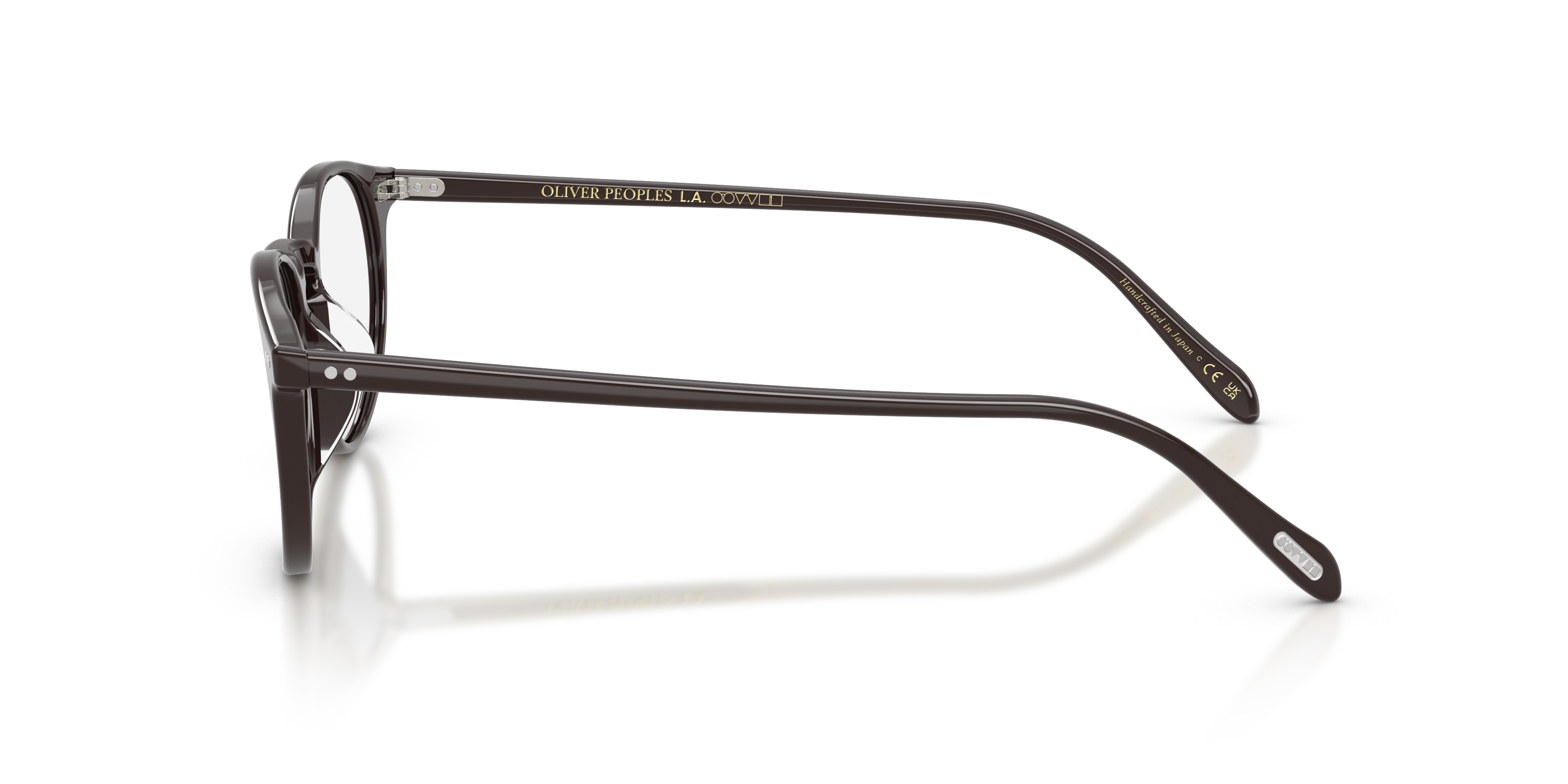 Oliver Peoples Unisex Oliver Peoples OV5004 RILEY-R 1772 Monturas ópticas Acetato Marrón Transparente Pantos Norma