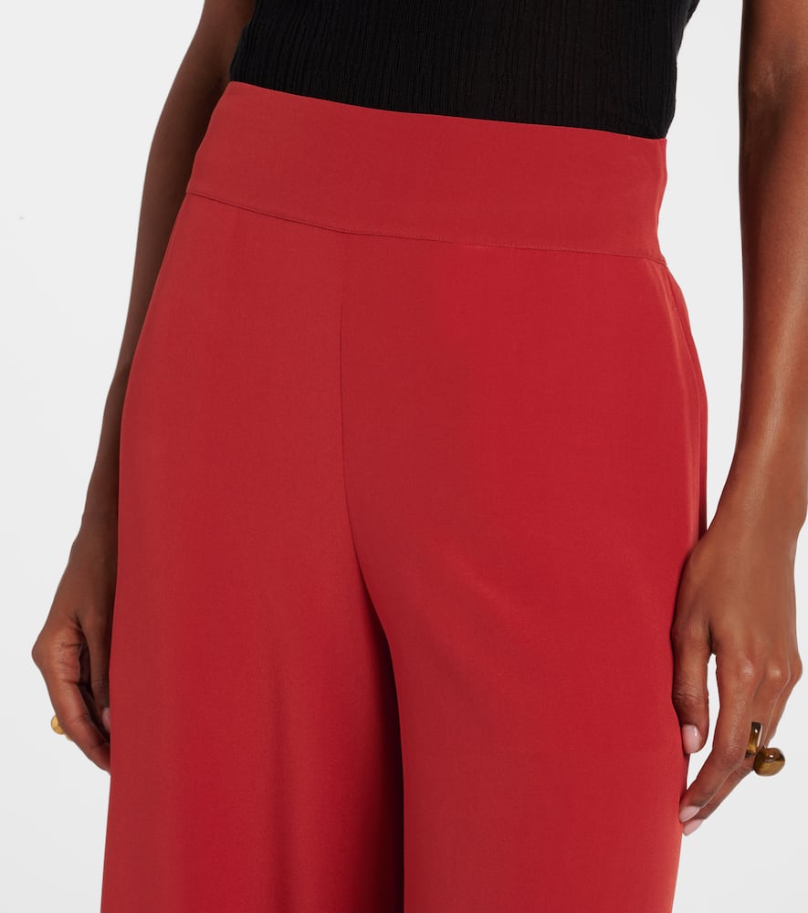 Rihani silk wide-leg pants