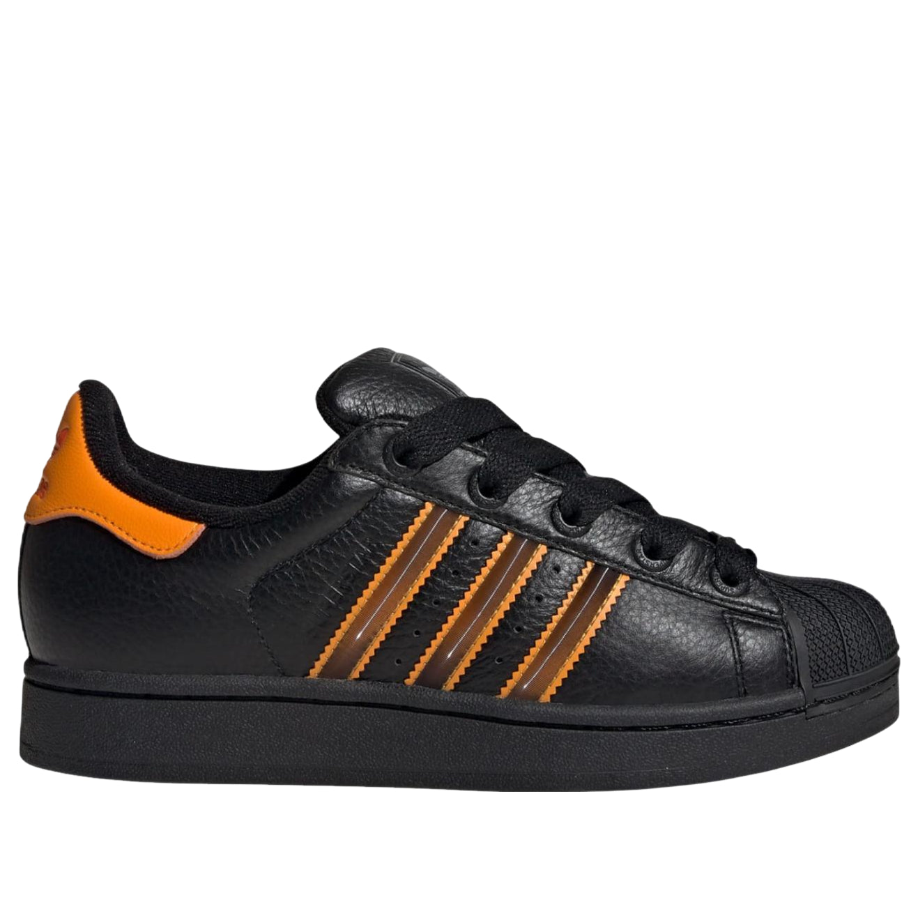 (WMNS) Superstar II Shoes 'Core Black Crew Orange Semi Impact Orange'