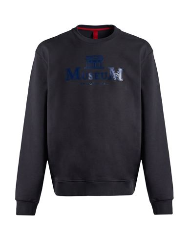 Man Sweatshirt Charcoal Size L Cotton, Polyester