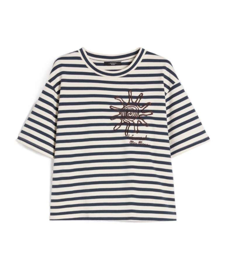 Printed cotton jersey T-shirt