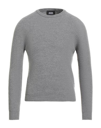 Man Sweater Grey Size 40 Merino Wool