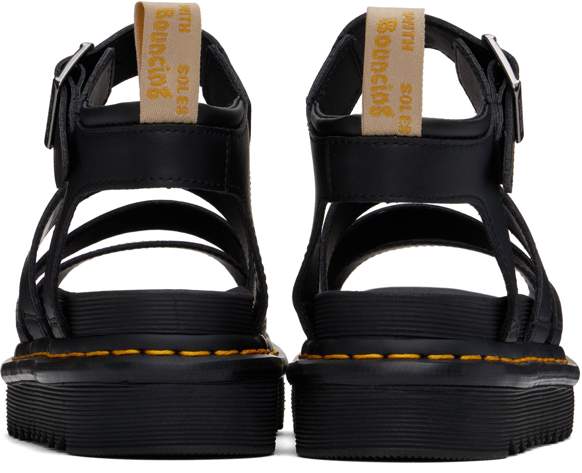 Dr. Martens Black Vegan Blaire Gladiator Sandals