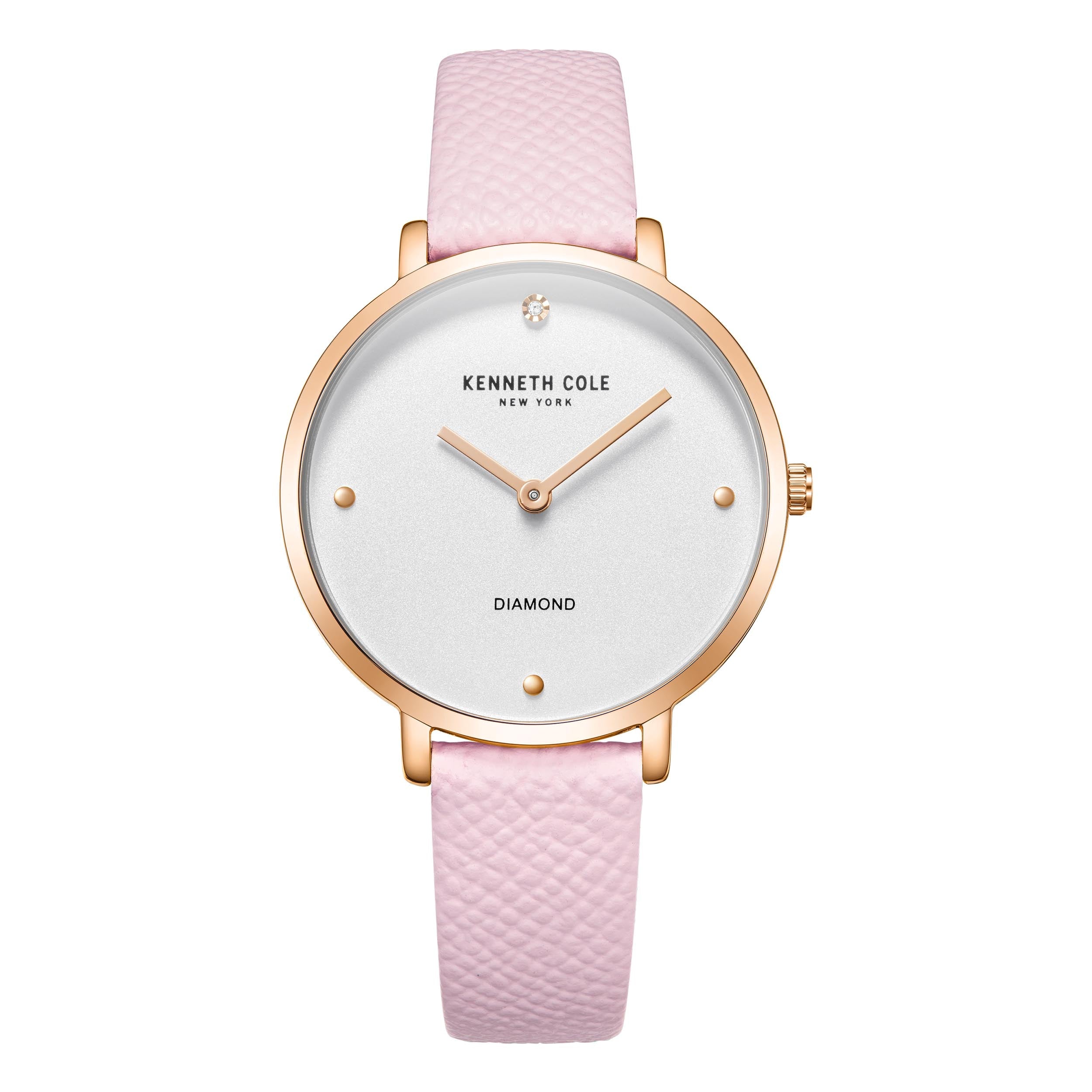 Diamond-Set Quartz Watch — Rose gold