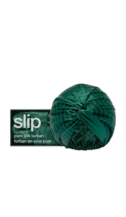 Slip Striped Pure Silk Turban in Club Classic