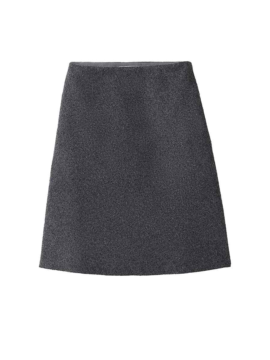 Women's Shetland Wool Skirt - Grey