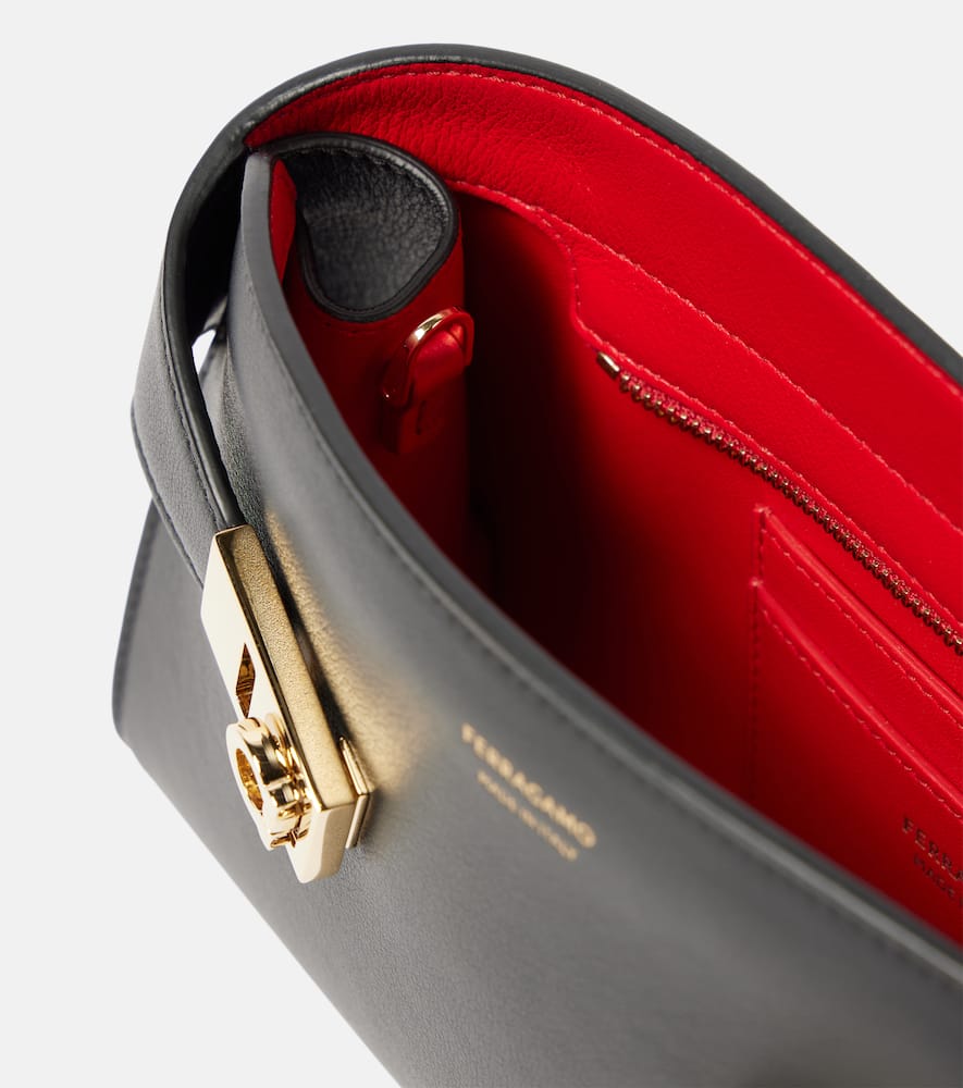 Ferragamo Hug leather clutch