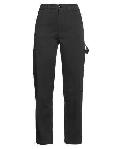 Woman Jeans Black Size 26 Cotton, Elastane