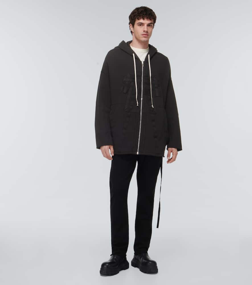 Zip-up cotton hoodie