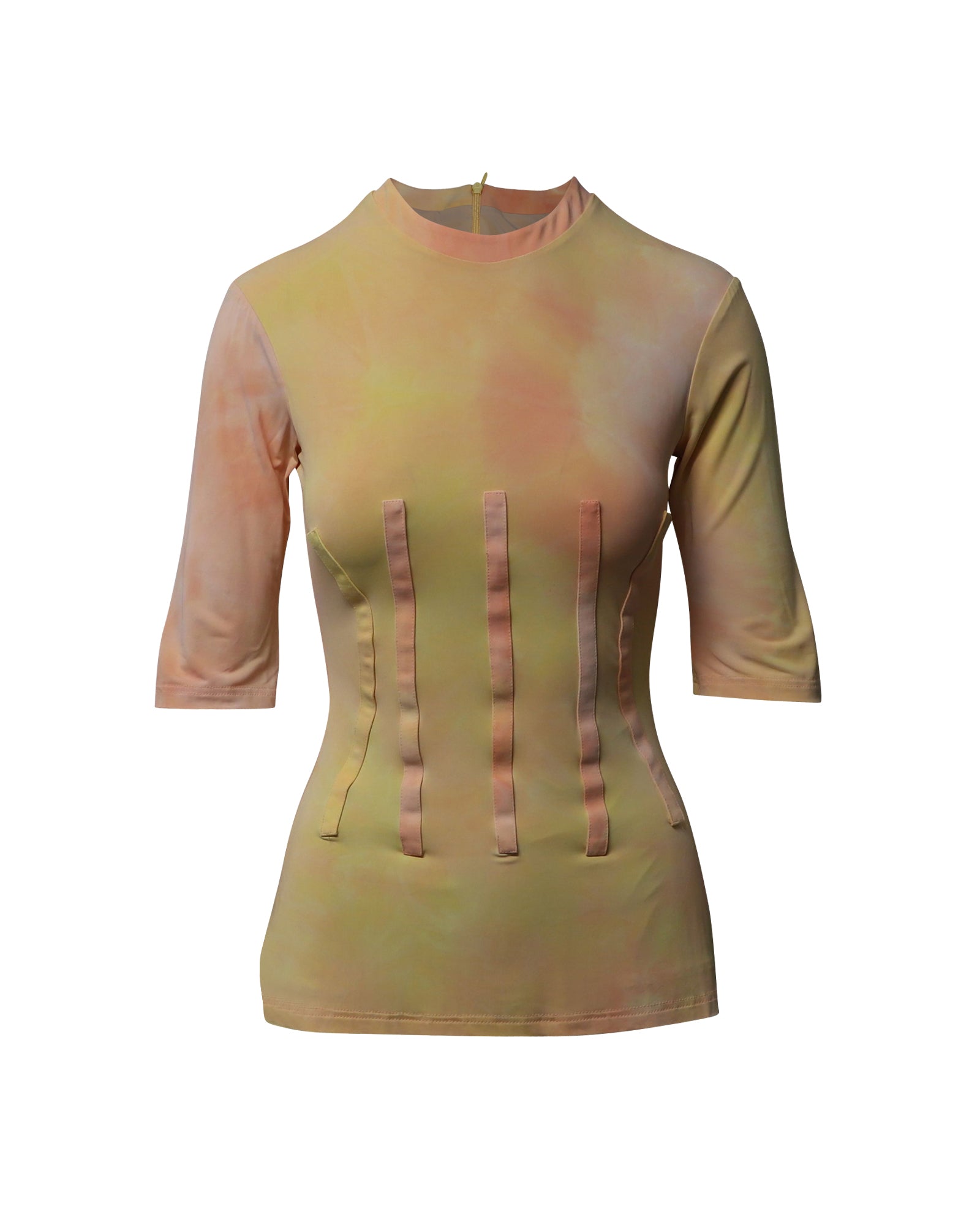 Slim Fit Top in Multicolor Viscose