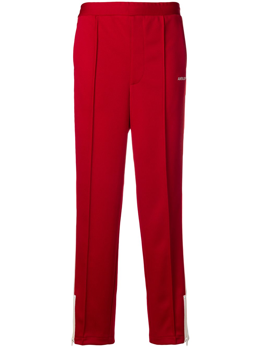 Side stripe track trousers - Red