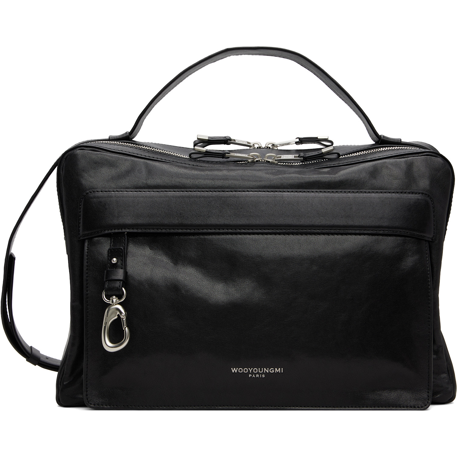 Black Leather Crossbody Bag