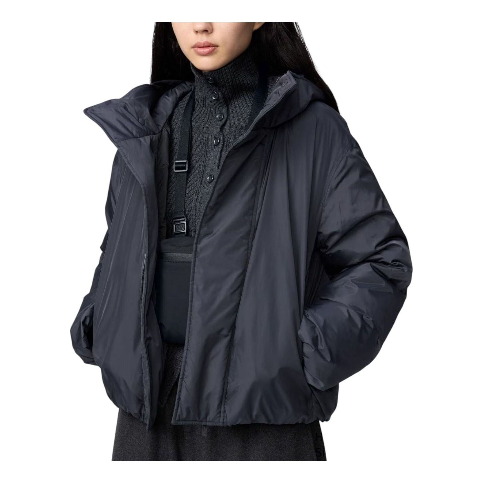 (WMNS) Pufftech Parka 'Dark Grey'