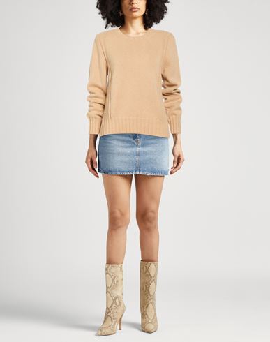Woman Sweater Sand Size 10 Wool, Cashmere