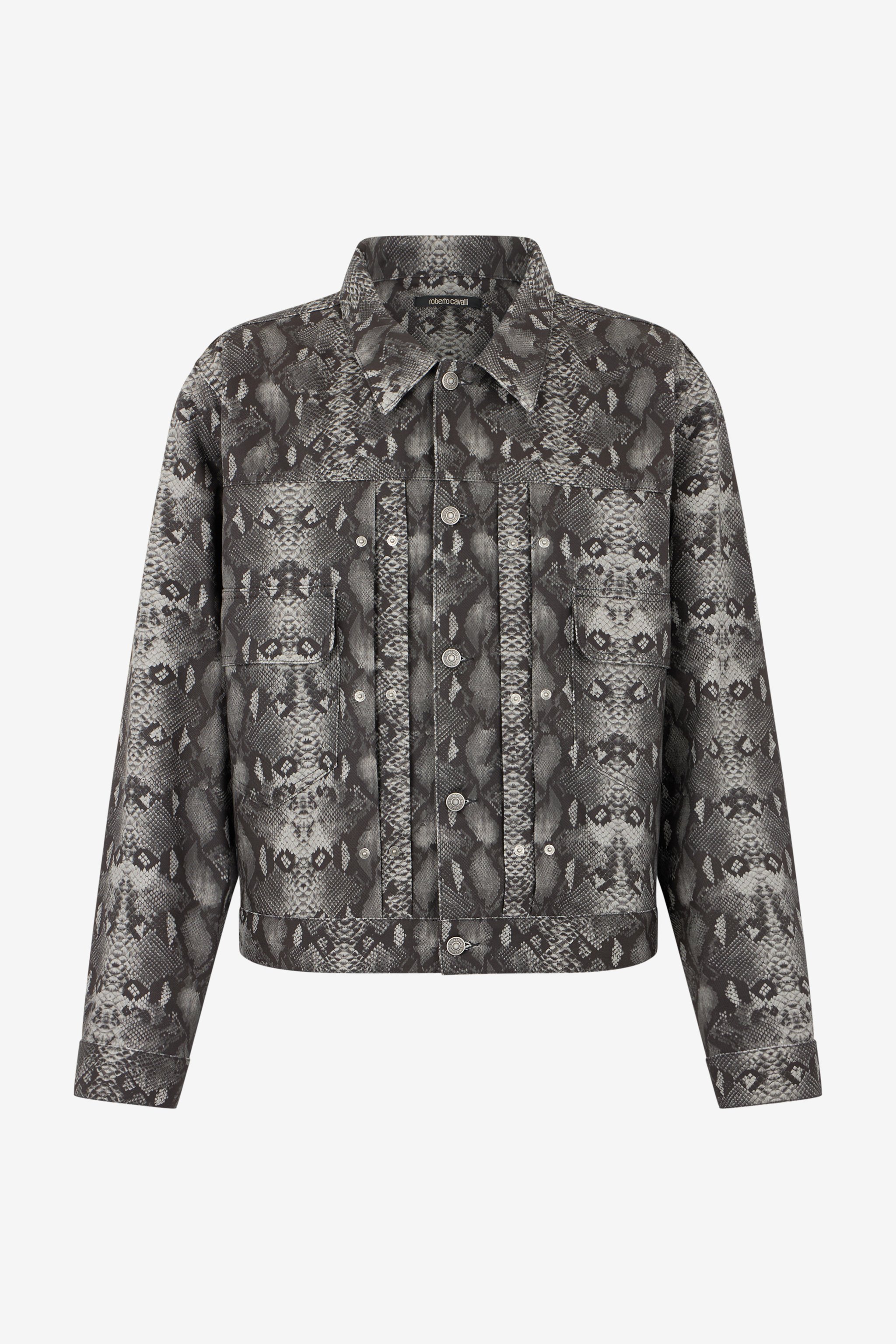 Python Print Denim Jacket