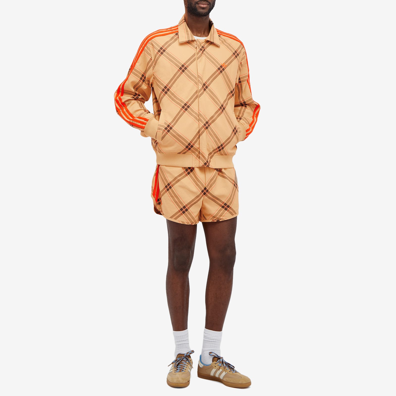 Men's x Wales Bonner Short in Check Jacquard