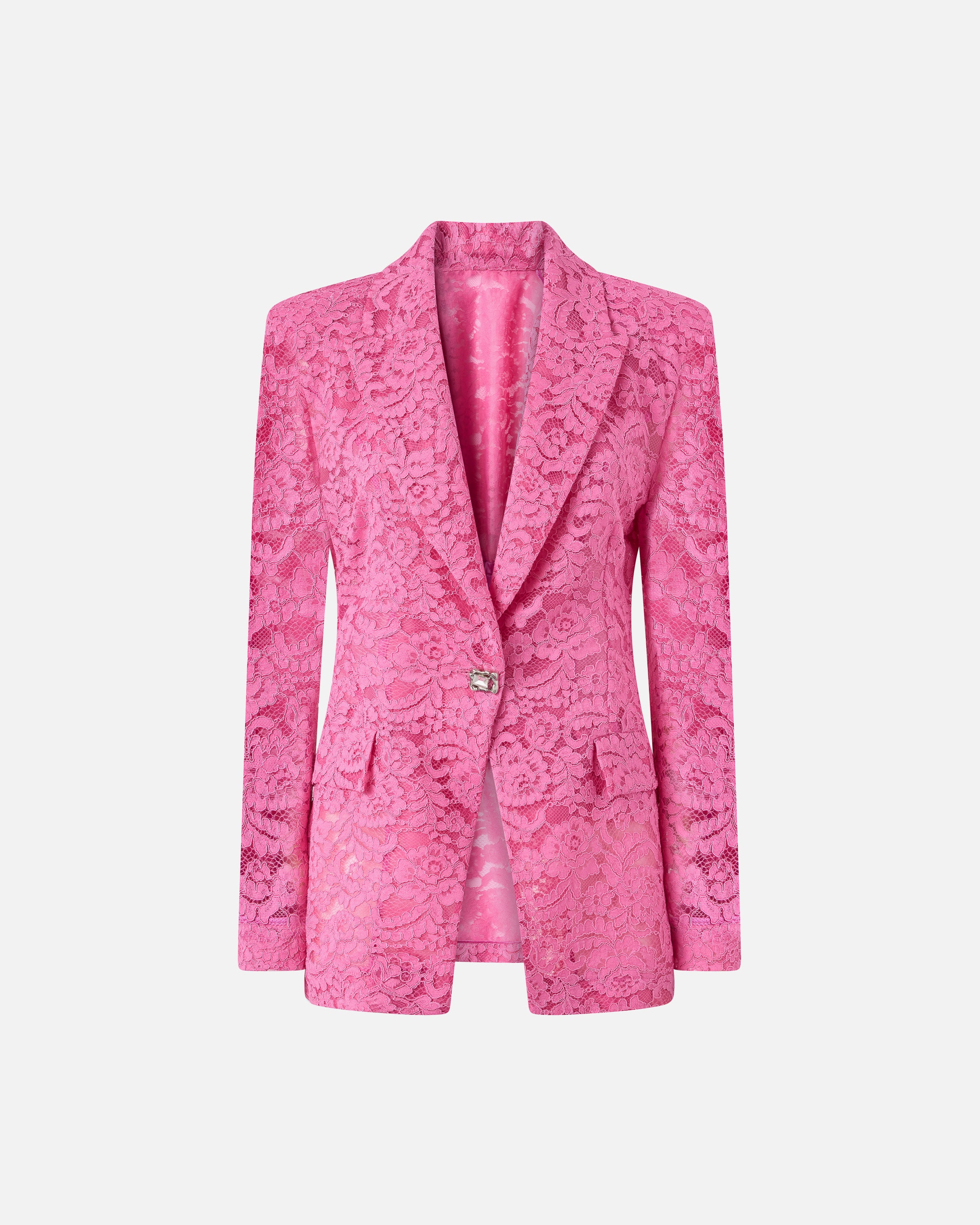 Lace blazer with jewel buttons - 38