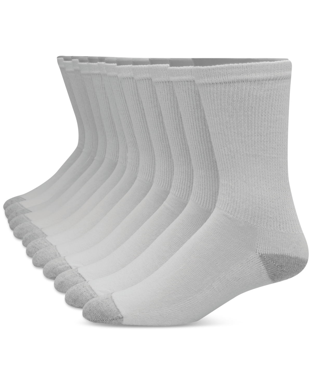 Men's 12-Pk. Ultimate Crew Socks - White