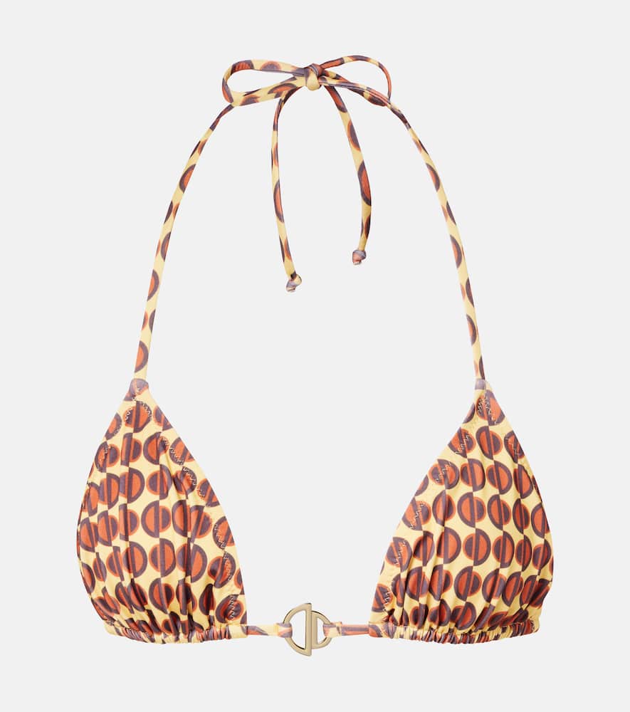 Berry printed bikini top