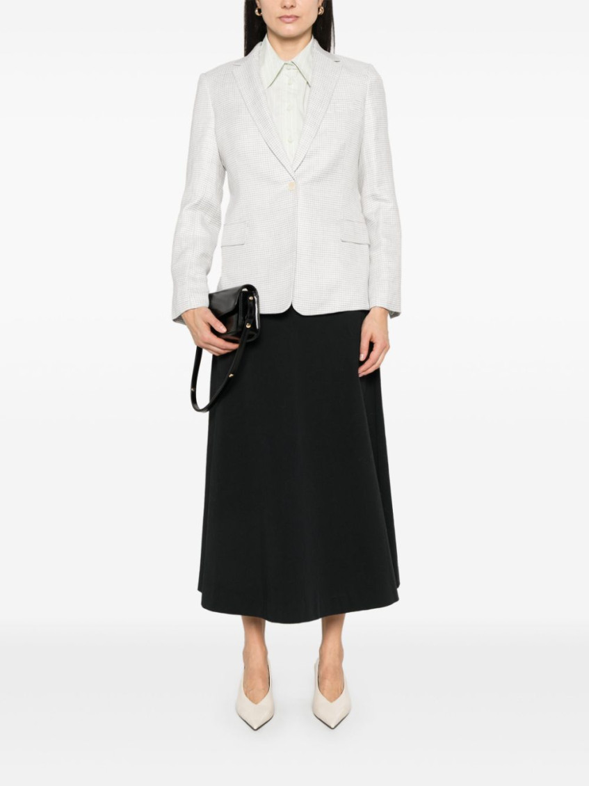 Blazer In Grey Linen