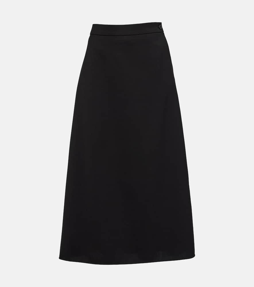Wardrobe. NYC Virgin wool midi skirt