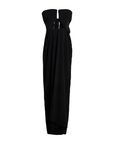 Woman Maxi dress Black Size 4 Wool