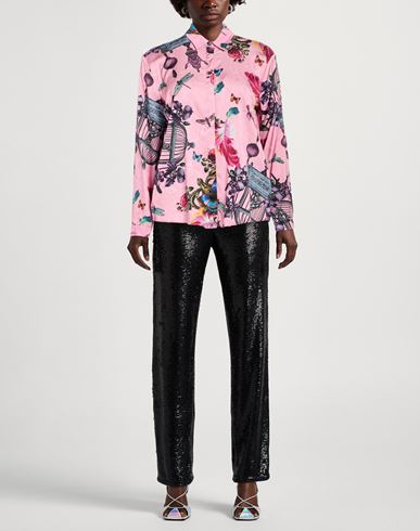 Woman Shirt Pink Size 2 Viscose, Elastane