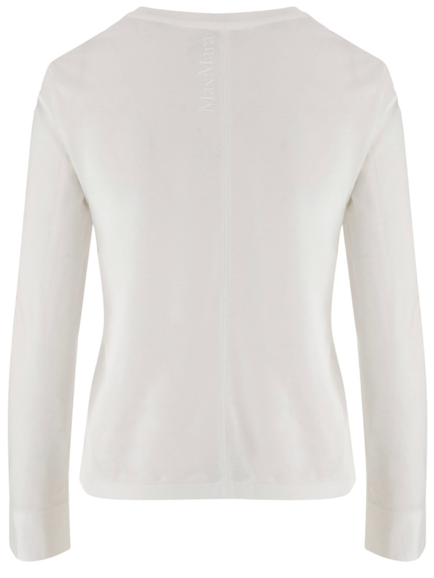 White COTTON-BLEND T-SHIRT