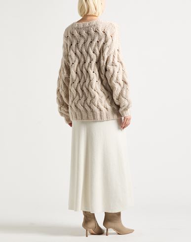 Woman Sweater Light grey Size M/L Cashmere, Silk