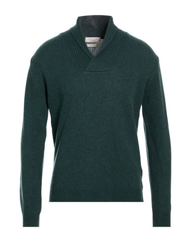 Man Sweater Dark green Size L Wool