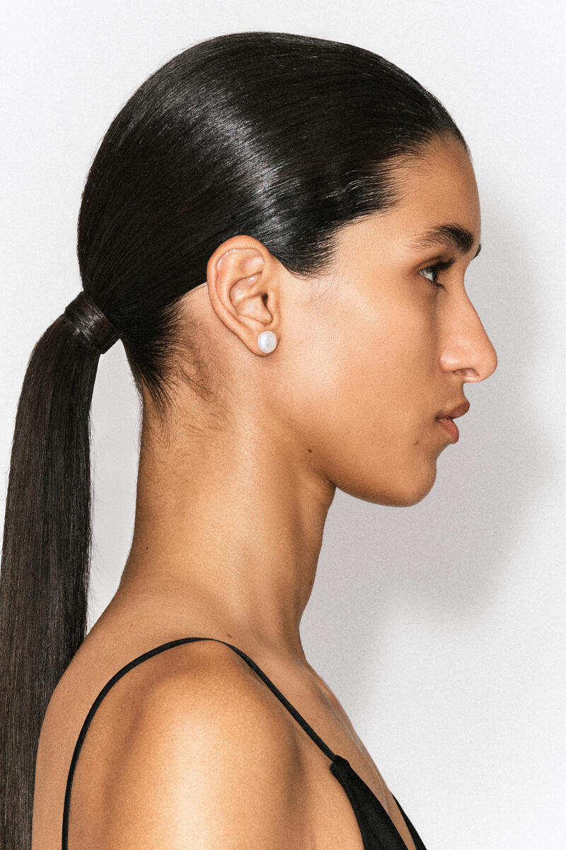 코스 여성 Asymmetric Freshwater Pearl Chain Cuff Earrings 1363949001001