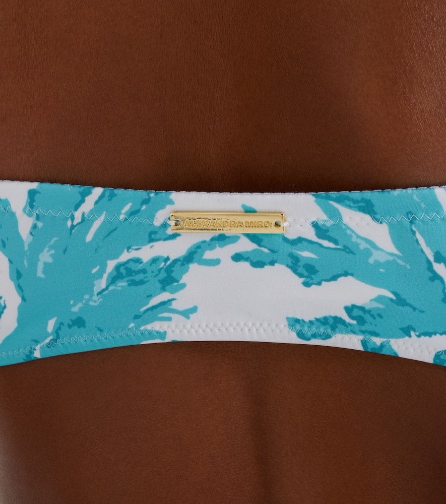 Carlotta printed bandeau bikini top