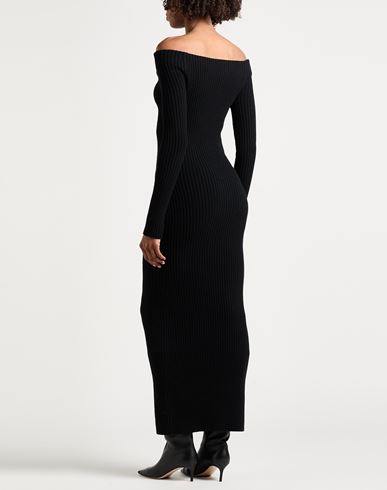 Woman Maxi dress Black Size S Wool, Cashmere, Polyamide, Elastane