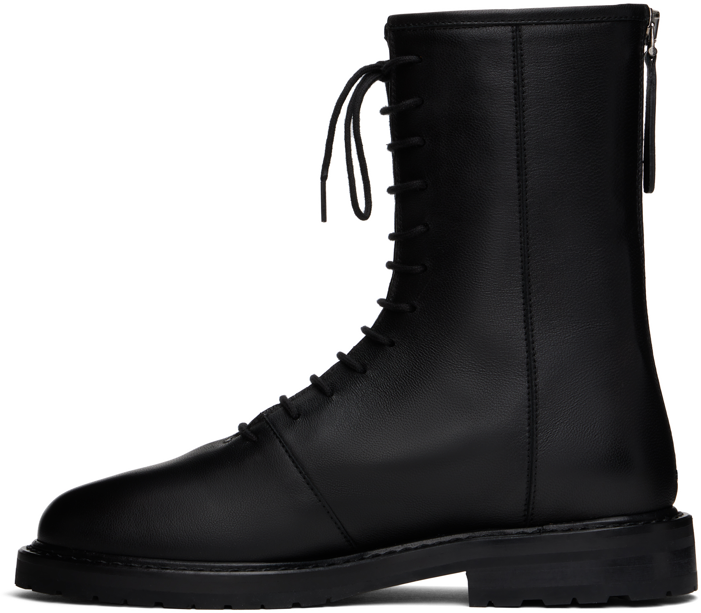 Legres Black Combat Boots