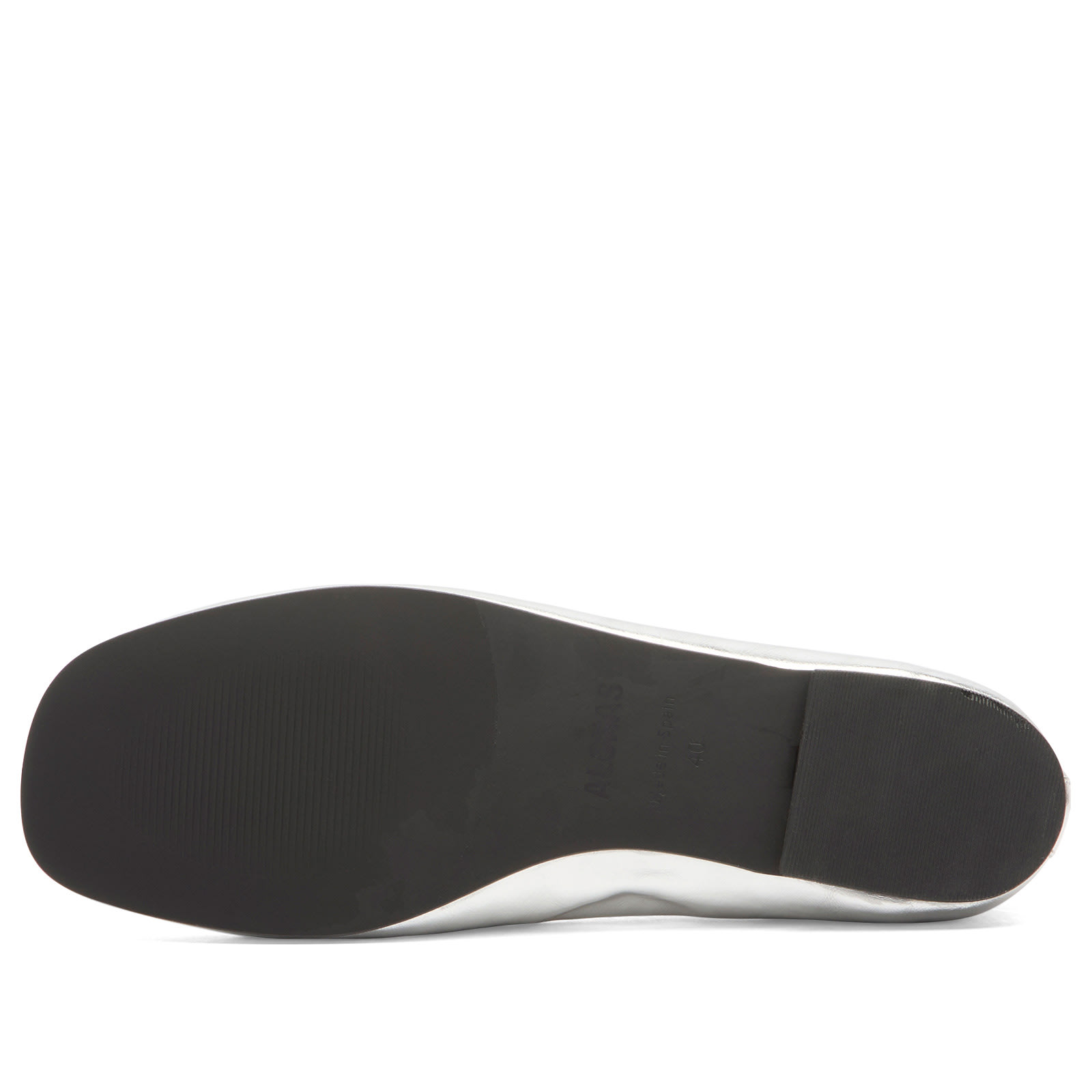 Women's Rosalind Leather Ballet Flats in Shimmer Silver