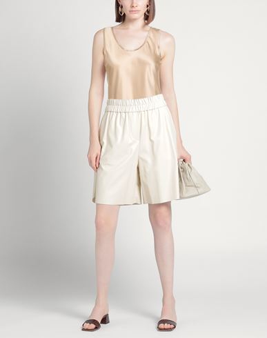 Woman Top Sand Size 4 Silk, Elastane