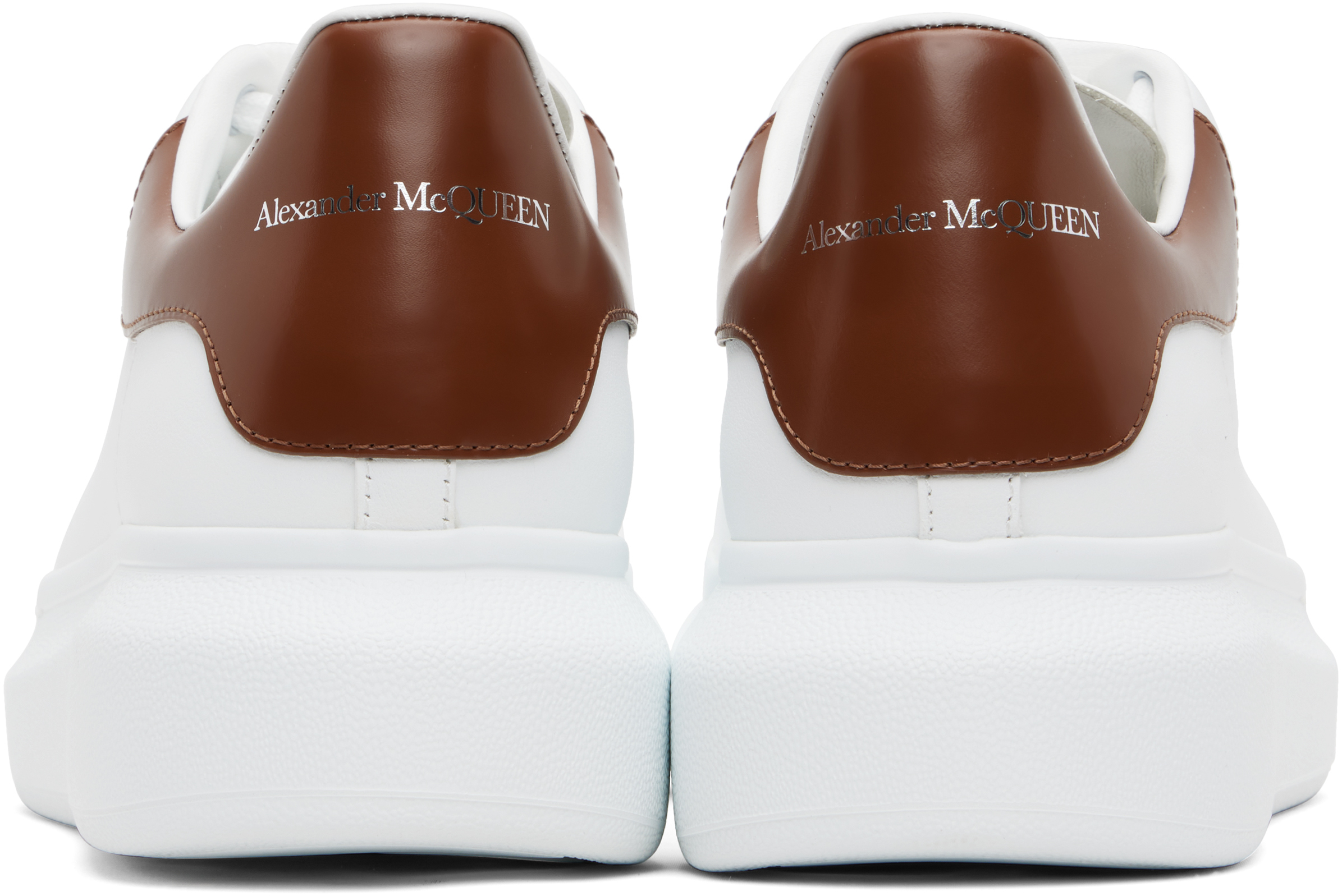 White & Brown Oversized Sneakers