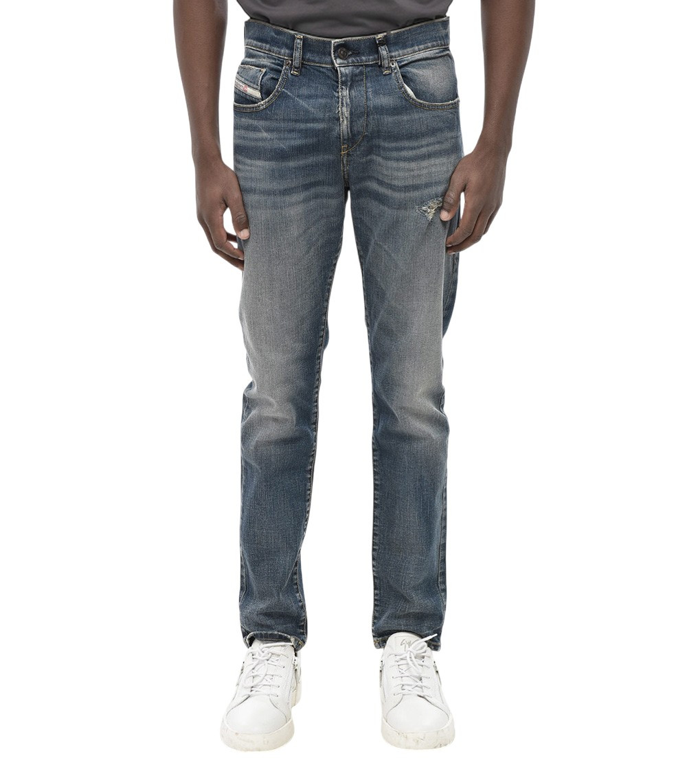Blue Mid Rise Jeans